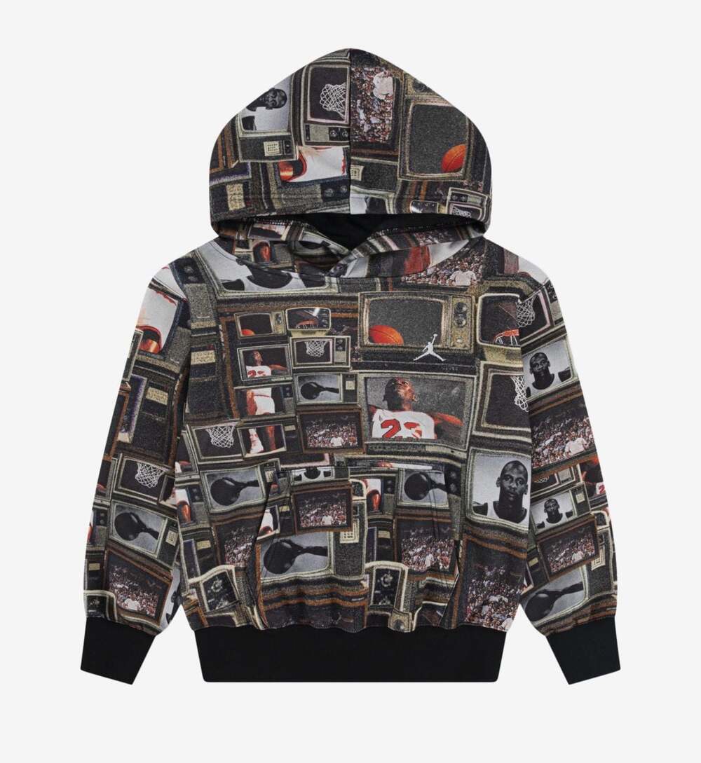 Jordan Brooklyn Fleece Printed Hoodie – Size Large Kids